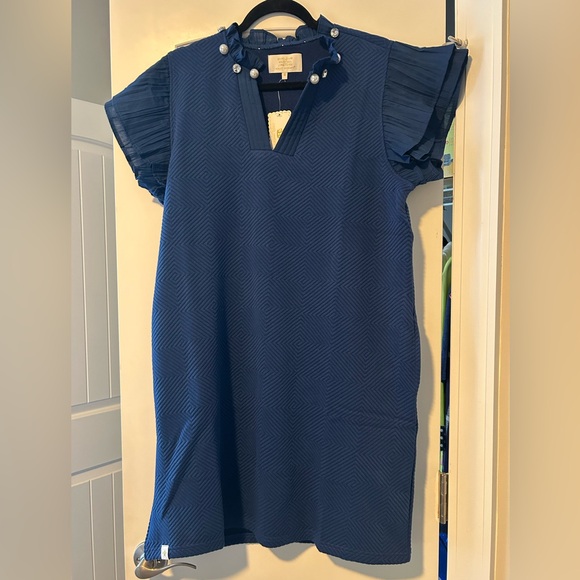 Simply Southern Dresses & Skirts - Simply Southern Royal Blue Dress with Pearl and Rhinestone Accents